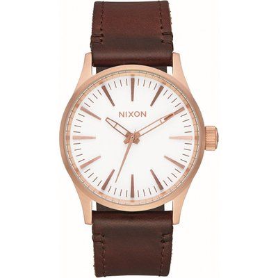 Men's Nixon The Sentry 38 Leather Watch A377-2630