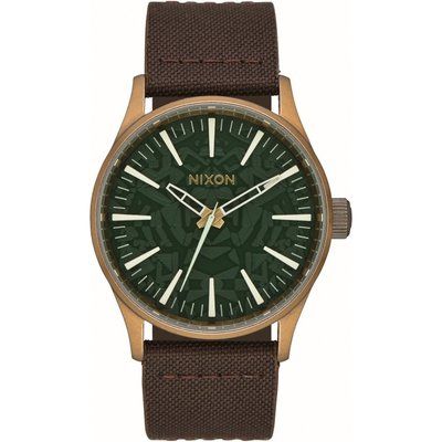 Mens Nixon The Sentry 38 Leather Watch A377-2852