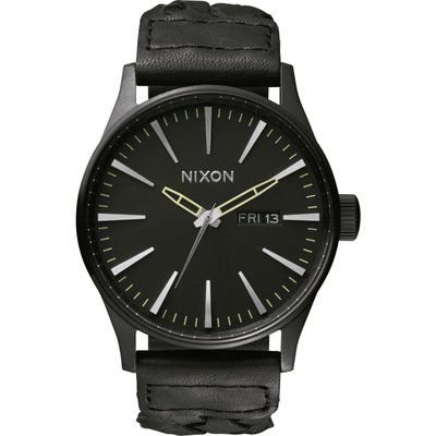 Men's Nixon The Sentry Leather Watch A105-1928
