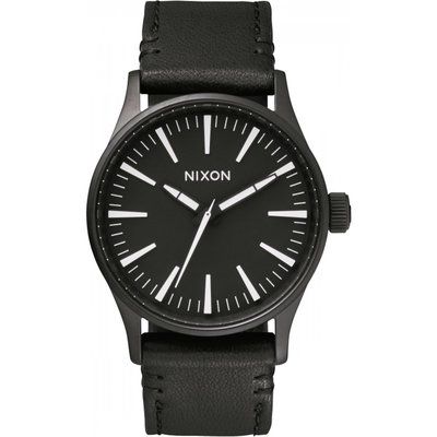Mens Nixon The Sentry 38 Leather Watch A377-005