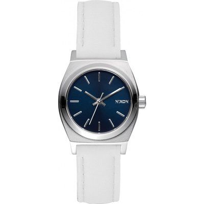 Ladies Nixon The Small Time Teller Leather Watch A509-321
