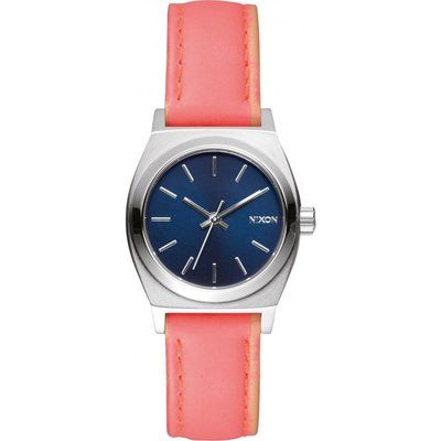 Ladies Nixon The Small Time Teller Leather Watch A509-2077