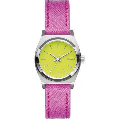 Ladies Nixon The Small Time Teller Leather Watch A509-2081