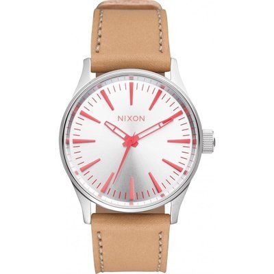 Ladies Nixon The Sentry 38 Leather Watch A377-2089