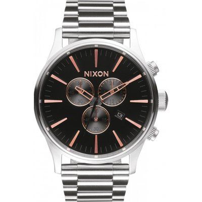 Mens Nixon The Sentry Chronograph Watch A386-2064