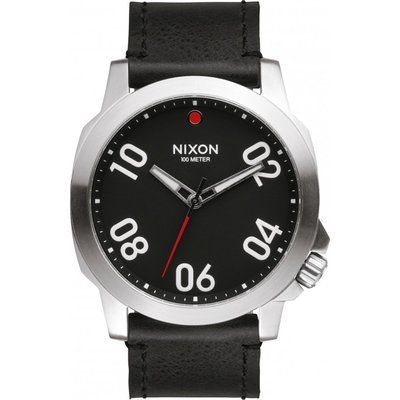 Mens Nixon The Ranger 45 Leather Watch A466-008