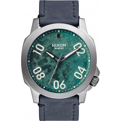 Mens Nixon The Ranger 45 Leather Watch A466-2069