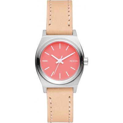Ladies Nixon The Small Time Teller Leather Watch A509-2055