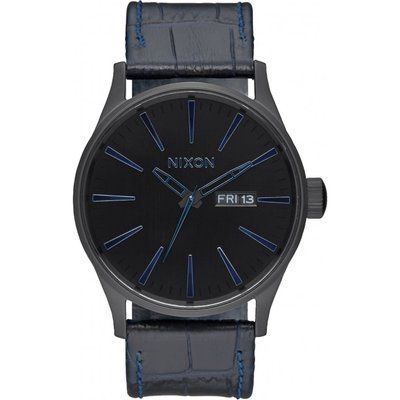 Men's Nixon The Sentry Leather Watch A105-2153