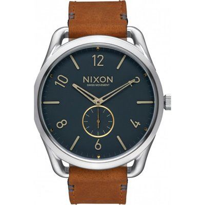 Mens Nixon The C45 Leather Watch A465-2186