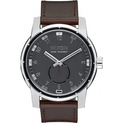 Mens Nixon The Patriot Leather Watch A938-000