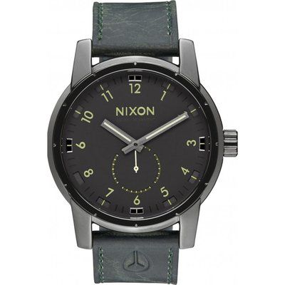 Mens Nixon The Patriot Leather Watch A938-2072