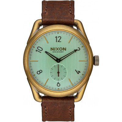 Men's Nixon The C39 Leather Watch A459-2223