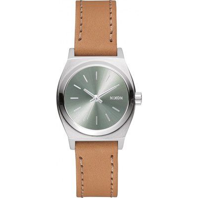 Ladies Nixon The Small Time Teller Leather Watch A509-2217