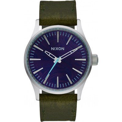 Mens Nixon Sentry 38 Leather Watch A377-2302
