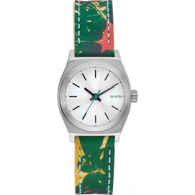 Unisex Nixon The Small Time Teller Leather Watch A509-2280