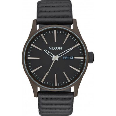Men's Nixon The Sentry Leather Watch A105-2138