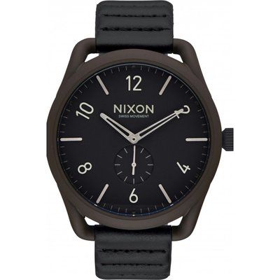 Men's Nixon The C45 Leather Watch A465-2138