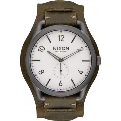 Men's Nixon The C45 Leather Cuff Watch A465-2389