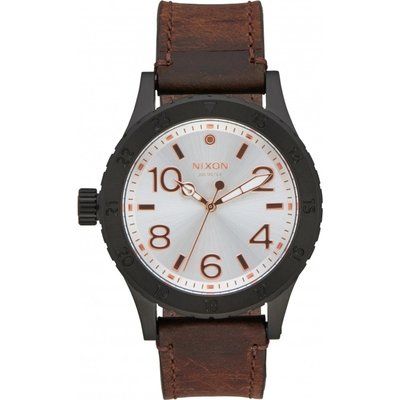 Mens Nixon The 38-20 Leather Watch A467-2358