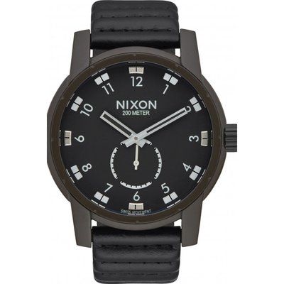 Men's Nixon The Patriot Leather Watch A938-2138