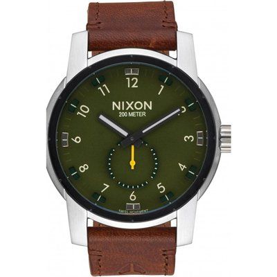 Mens Nixon The Patriot Leather Watch A938-2334