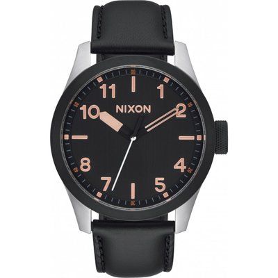 Mens Nixon The Safari Leather Watch A975-2051