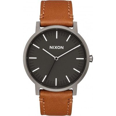 Unisex Nixon The Porter Leather Watch A1058-2494