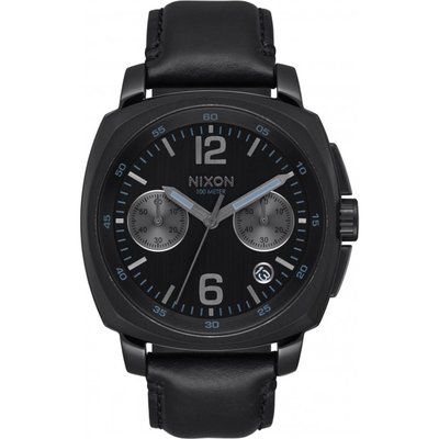 Unisex Nixon The Charger Chrono Leather Watch A1073-001