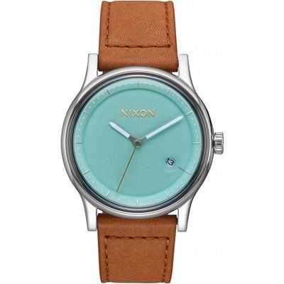 Men's Nixon The Station Leather Watch A1161-2534