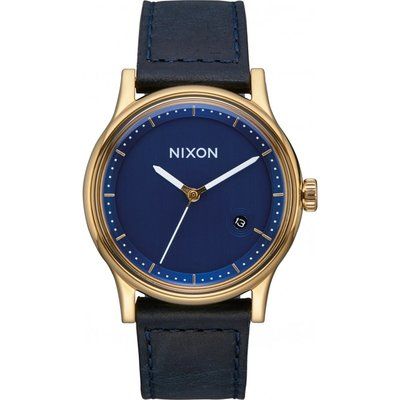 Mens Nixon The Station Leather Watch A1161-933