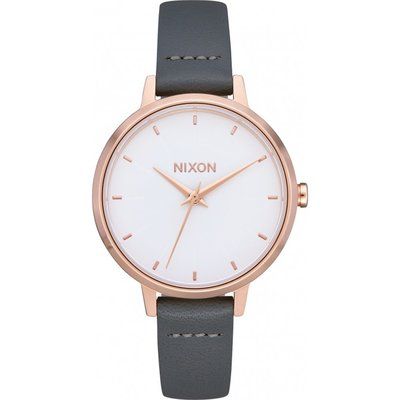Nixon Medium Kensington Leather Watch