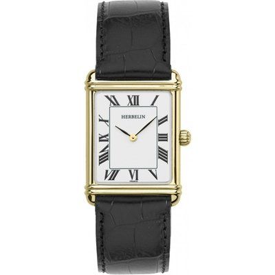 Mens Michel Herbelin 1925 Esprit Art Deco Watch 17468/P01