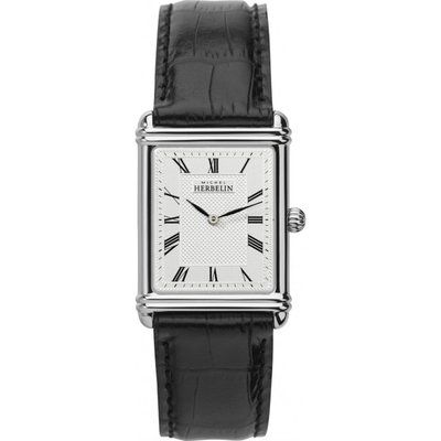 Mens Michel Herbelin 1925 Esprit Art Deco Watch 17468/08
