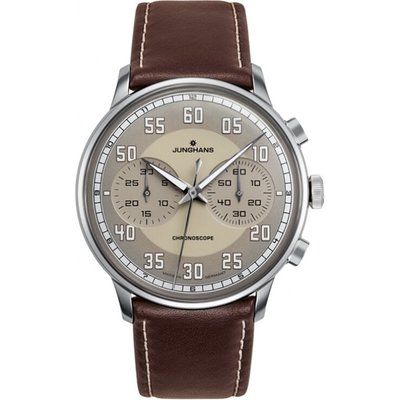 Mens Junghans Meister Driver Chronoscope Automatic Chronograph Watch 027/3684.00