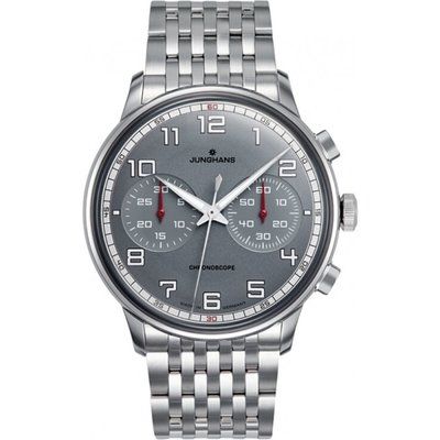 Mens Junghans Meister Driver Chronoscope Automatic Chronograph Watch 027/3686.44