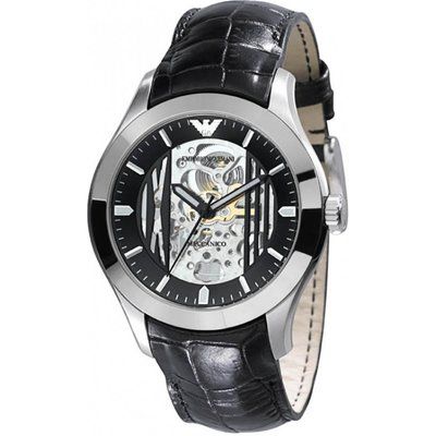 Men's Emporio Armani Valente Meccanico Skeleton Automatic Watch AR4648