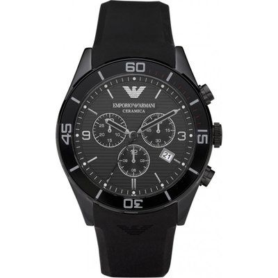 Men's Emporio Armani Ceramica Ceramic Chronograph Watch AR1434