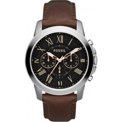 Mens Fossil Grant Chronograph Watch FS4813