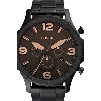 Mens Fossil Nate Chronograph Watch JR1356