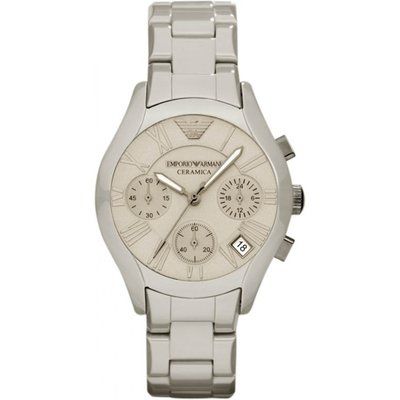 Mens Emporio Armani Ceramic Chronograph Watch AR1460