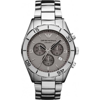 Mens Emporio Armani Ceramic Chronograph Watch AR1462