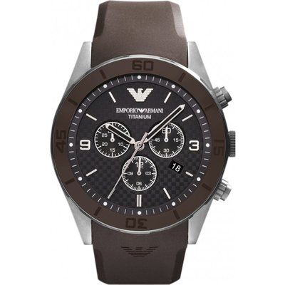 Men's Emporio Armani Titanium Chronograph Watch AR9501
