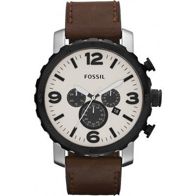 Mens Fossil Nate Chronograph Watch JR1390