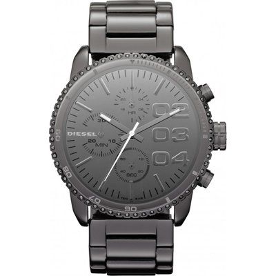 Men's Diesel Franchise Polished Steel Chronograph Watch DZ5339