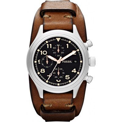 Men's Fossil Compass Chronograph Cuff Watch JR1430