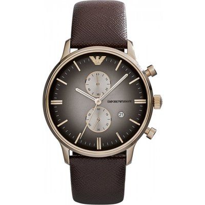 Mens Emporio Armani Retro Chronograph Watch AR1755