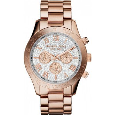 Ladies Michael Kors Layton Glitz Chronograph Watch MK5946