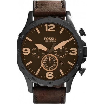 Mens Fossil Nate Chronograph Watch JR1487