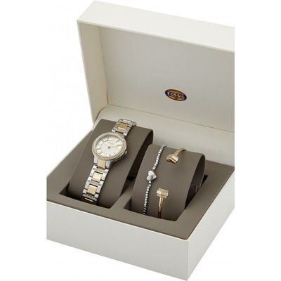 Ladies Fossil Bracelet Gift Set Watch ES3871SET